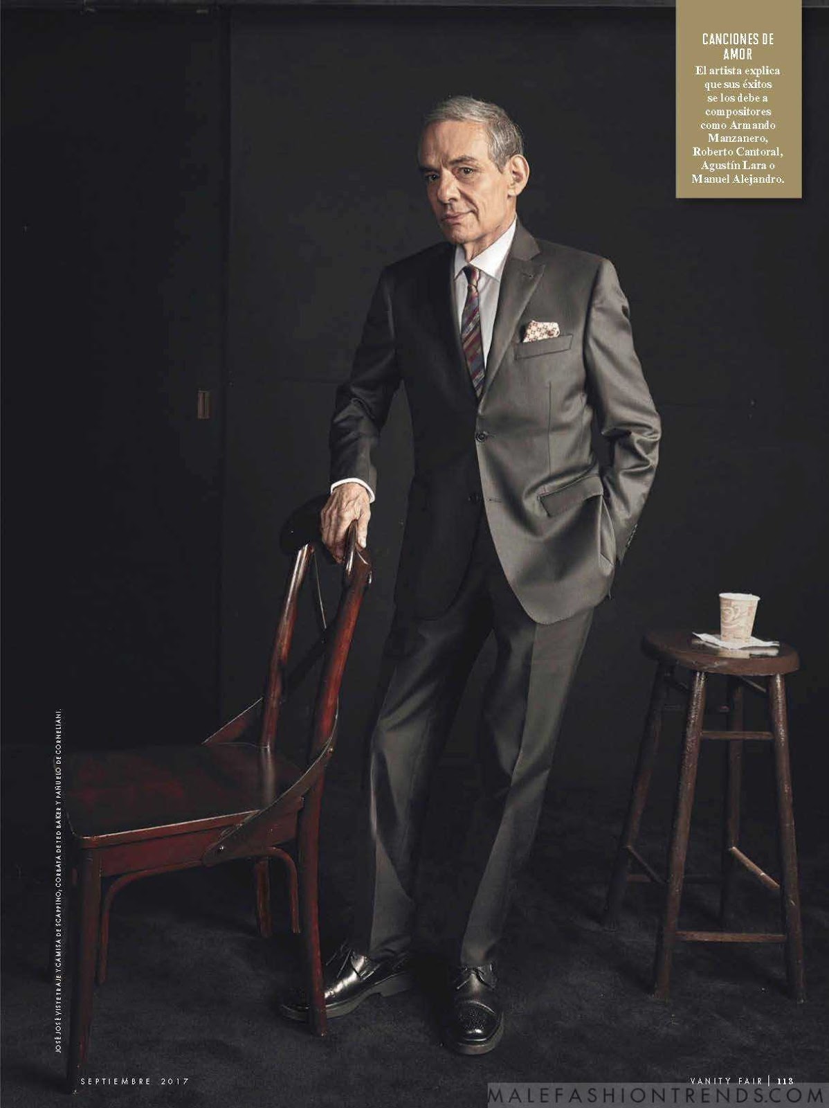 José José se corona como príncipe para Vanity Fair México