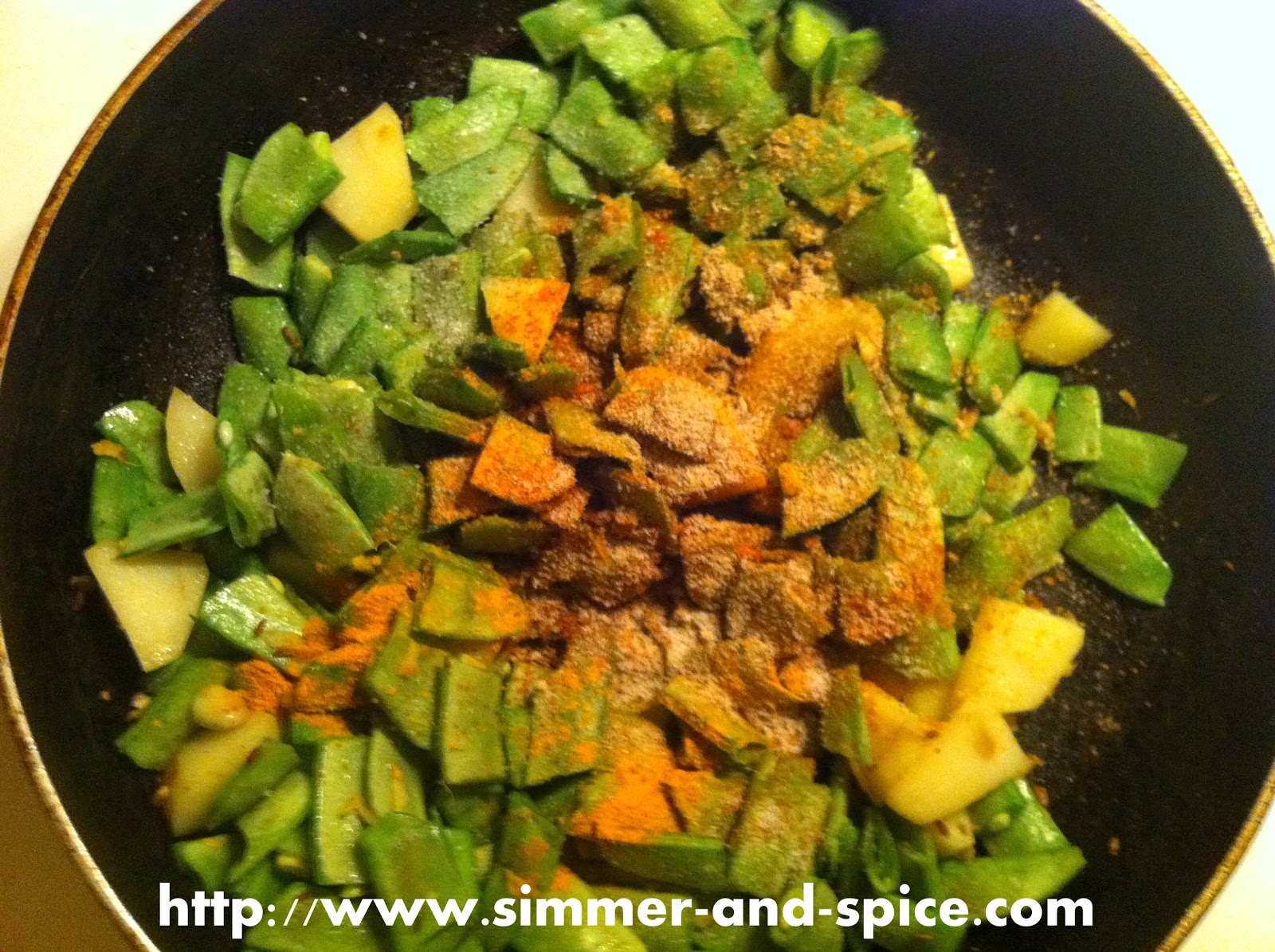 Indian Flat/Broad Beans Recipe ( saem aalu Sabzi) To The Herbs