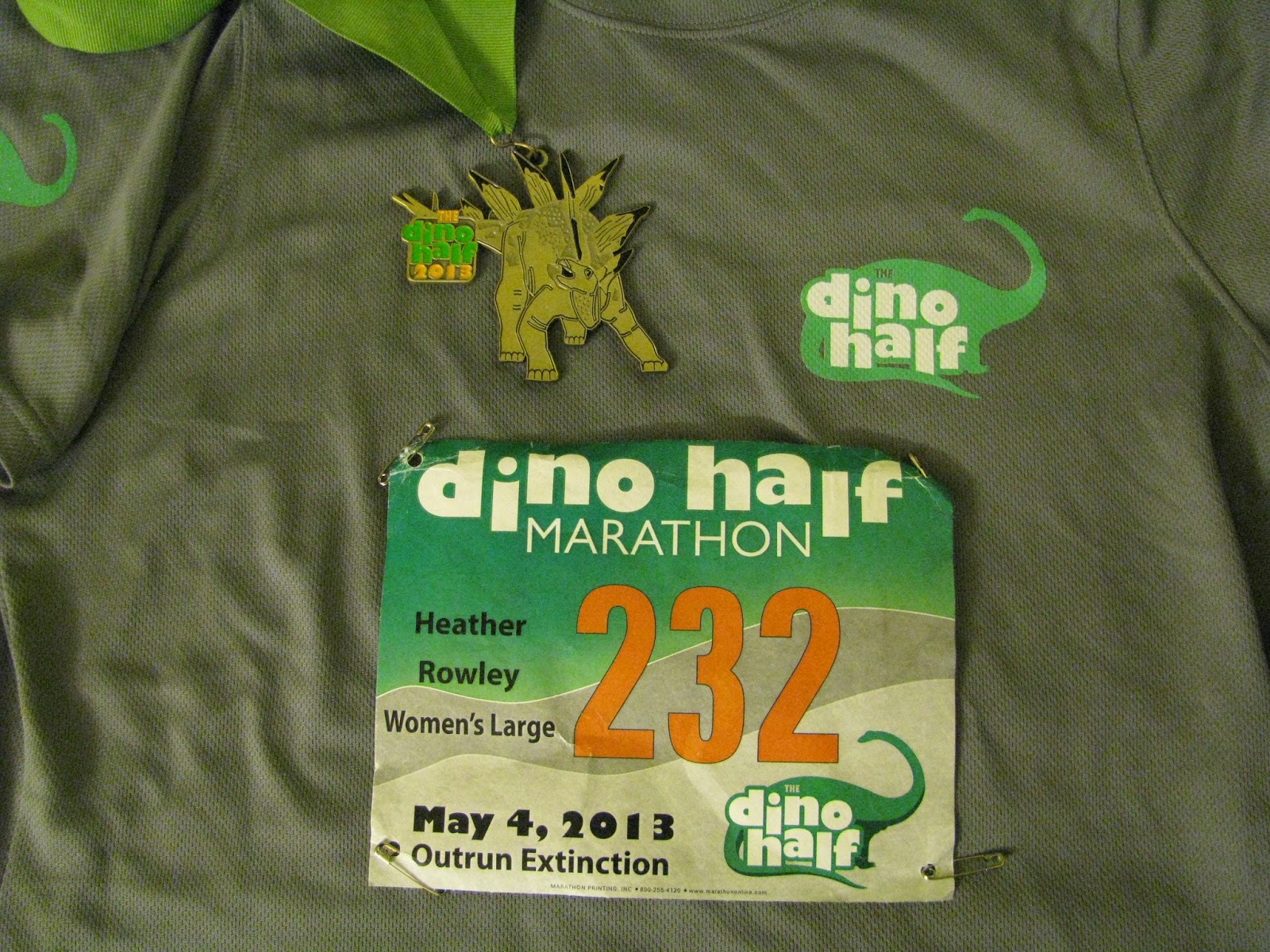 Plump Runner a gal just doing the best she can. Dino Half Marathon