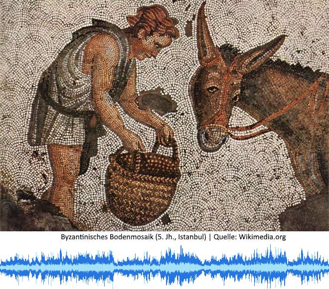Esel - Mosaik - Antike