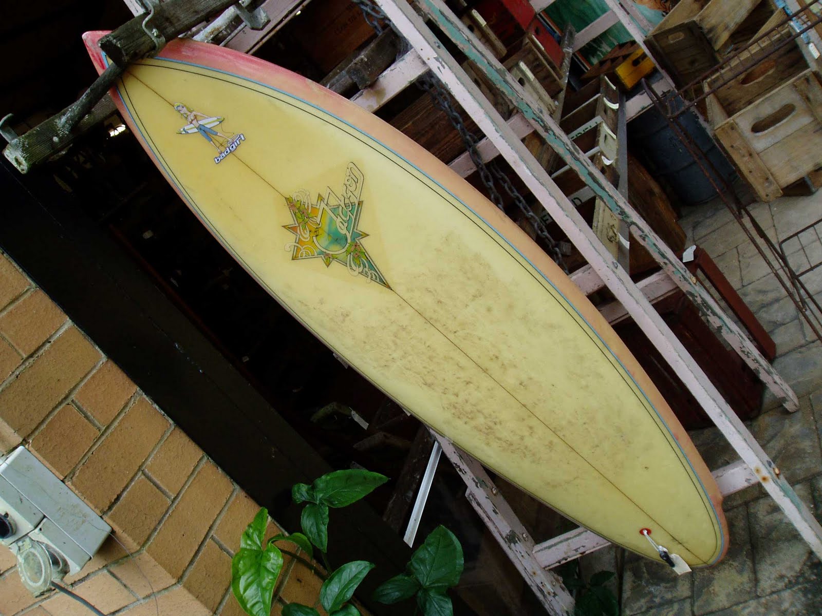 Heaths Old Wares, Collectables, Industrial Antiques Jackson surfboard