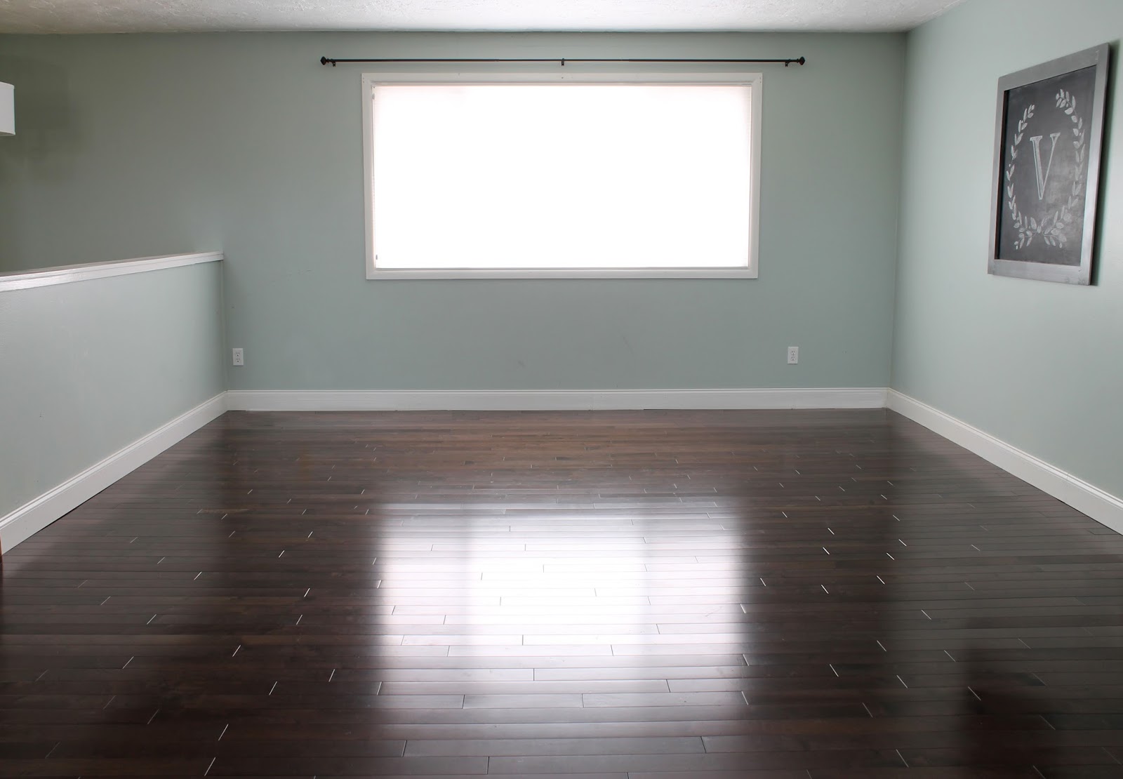 Living Room Gray-Blue Green Paint