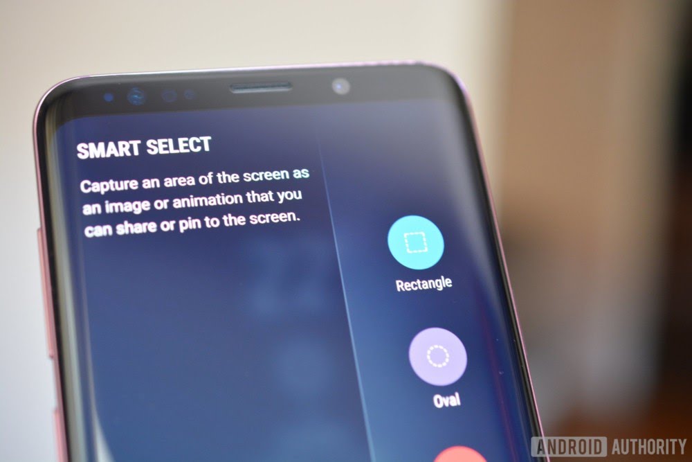 How to take a screenshot on Samsung Galaxy S9 and S9 Plus - Smart Select