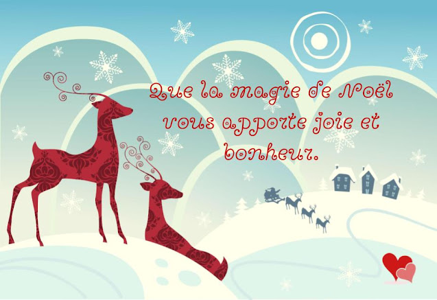 Carte de Noël mignonne avec un joli renne