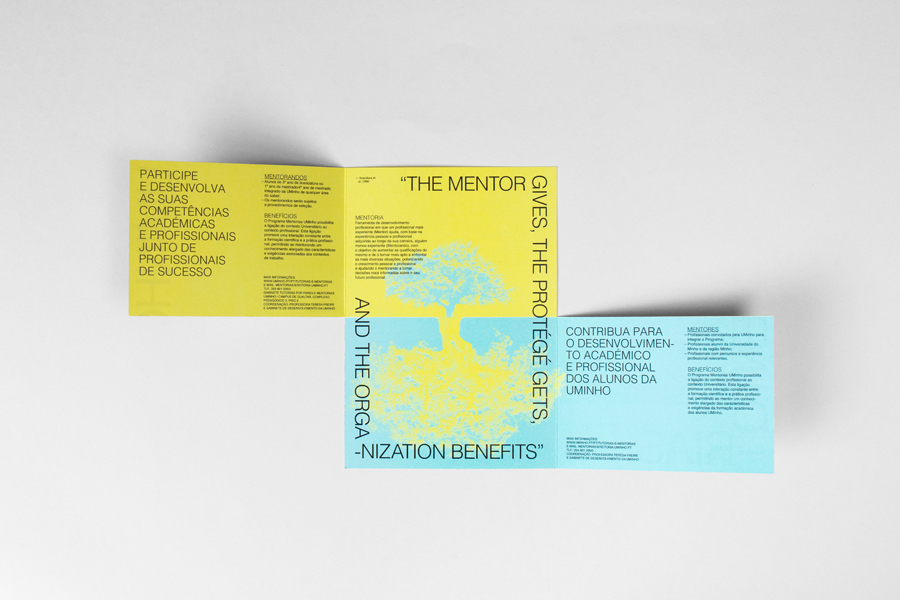 Mentorias UMinho brochure by Gen Design Studio Mentorias-UMinho-brochure-Gen-Design-Studio-tree-frame-print