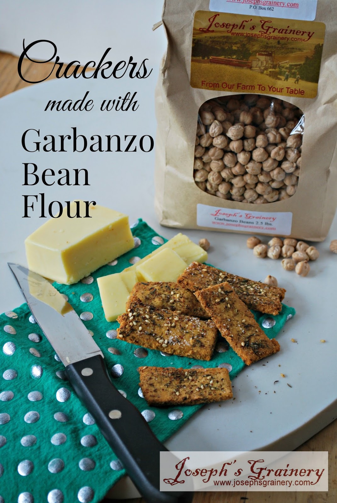 Joseph's Grainery Spiced Garbanzo Bean Crackers