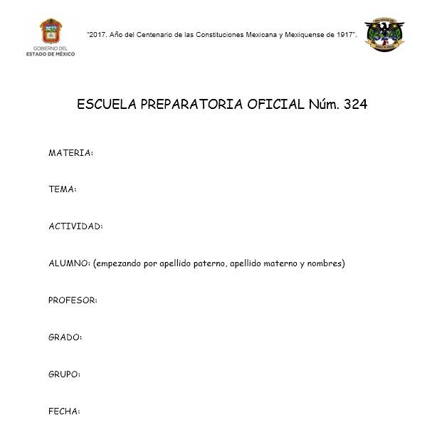 Escuela Preparatoria Oficial Núm. 324: Portada Institucional EPO 324