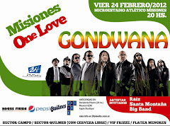 GONDWANA EN CONCIERTO!!! VIER 24 FEB 2012 - 20hs