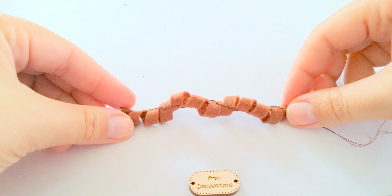 Ema Decorations How to make curly felt hair for a doll