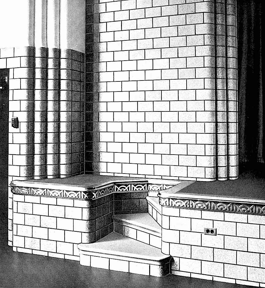 1946 theater 1946 theater stage stairs, a photograph