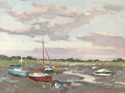 #227 ‘Low Tide Bosham Harbour’ 24x30cm