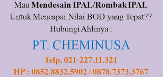 BOD diturunkan secara cepat