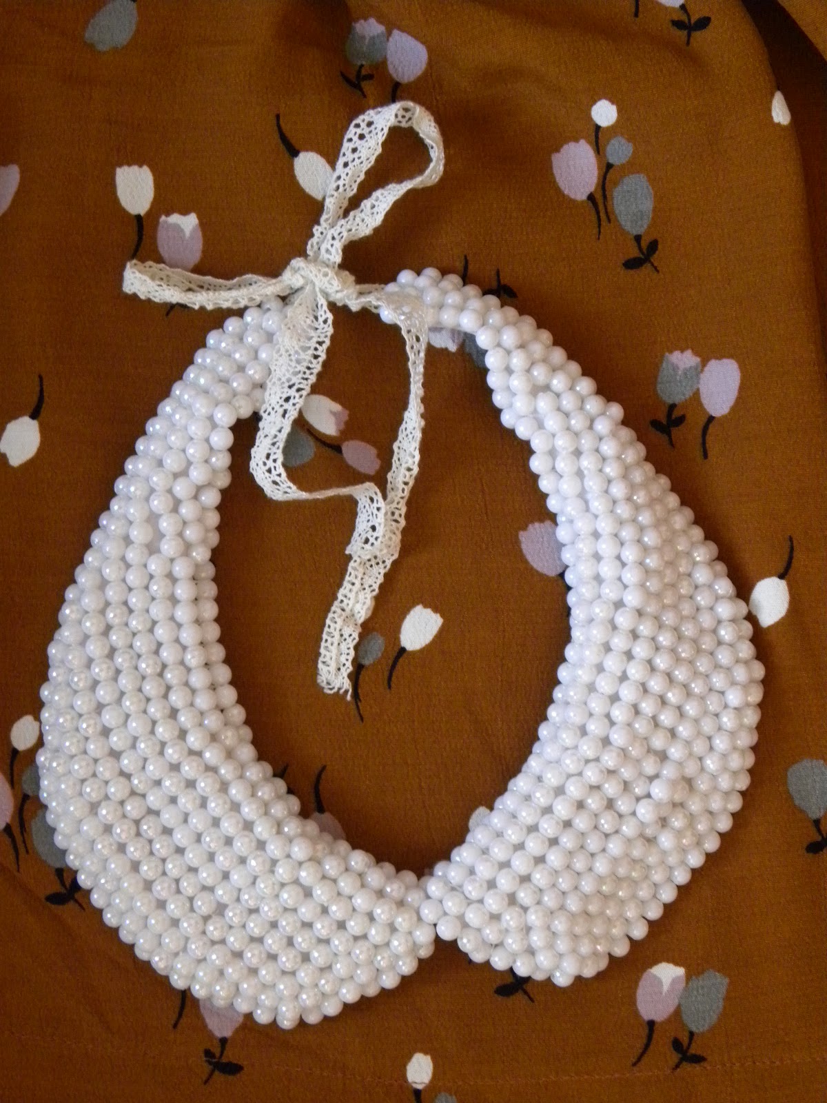 My crazy idea DIY pearl collar