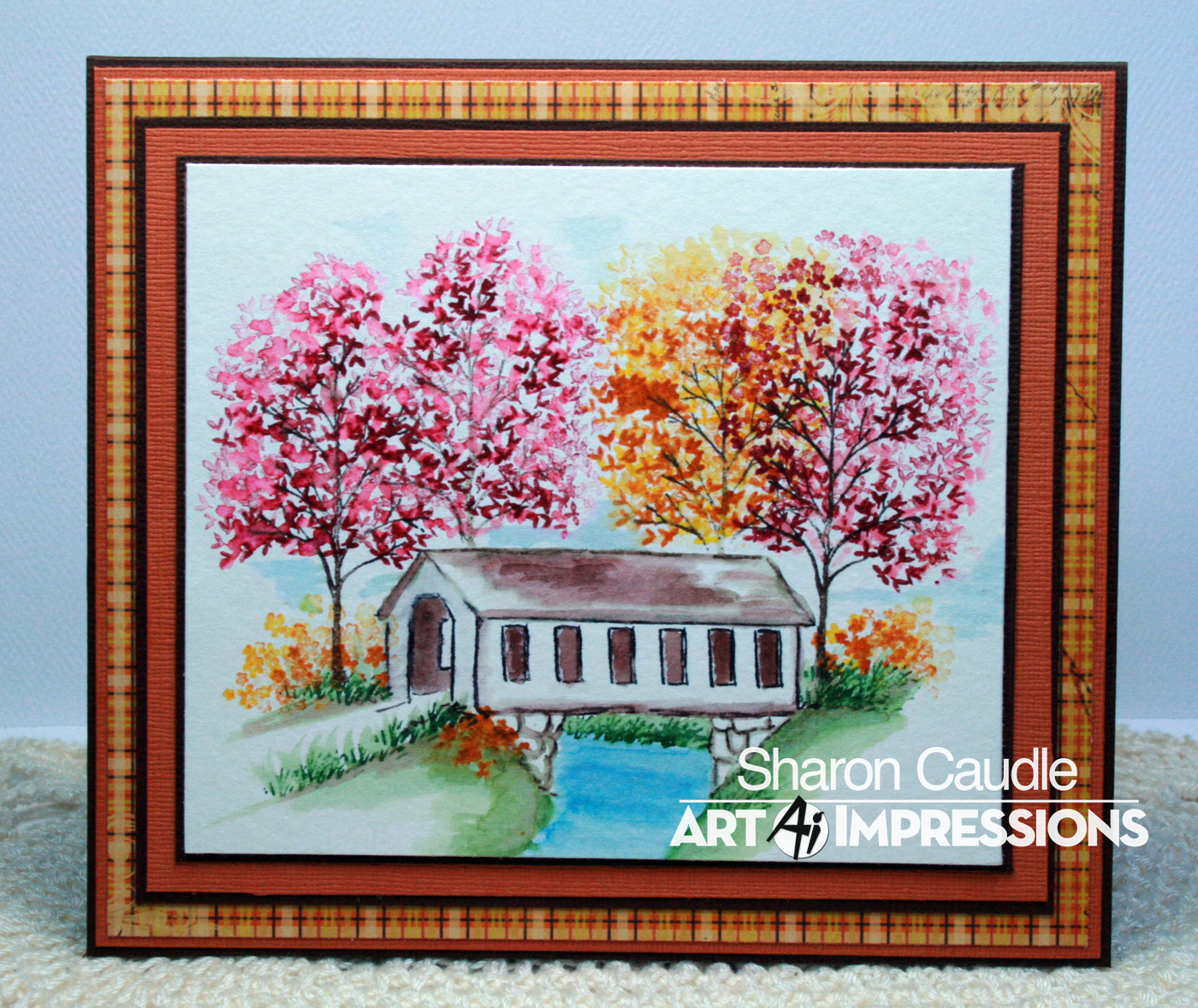 Gramma's House of Cards Challenge 192 Watercolor Stamping week two and