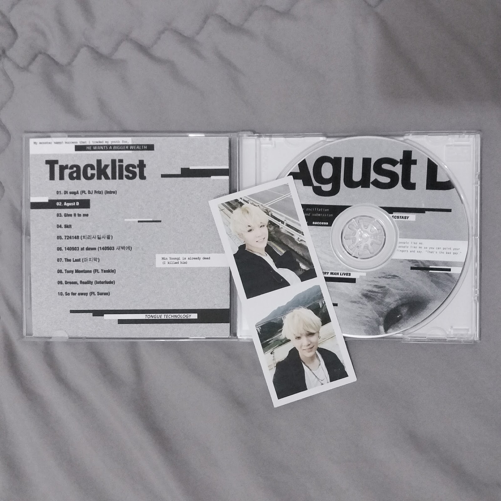Agust D Mixtape Fanmade Album.