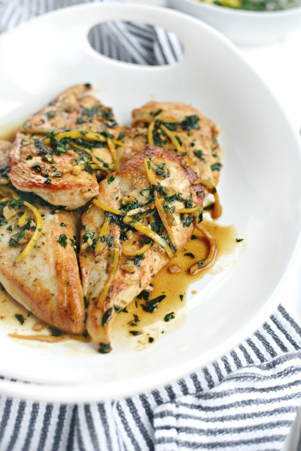 Seared chicken breast with lemon herb pan sauce Seared chicken breast with lemon herb pan sauce