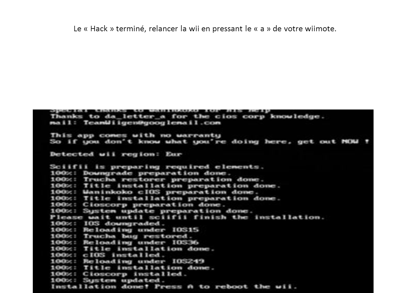 webyfiles Comment hacker (cracker) sa wii version 4.2 et inferieur