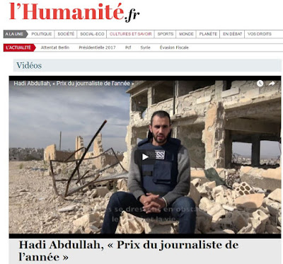 La France décerne des prix de journalisme...à des djihadistes adeptes d'al nosra Capture2
