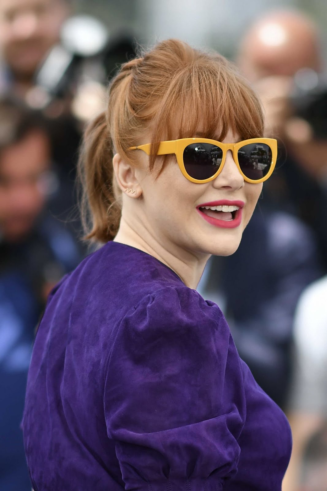 Big boobs actress Bryce Dallas Howard At Rocketman Photocall At The