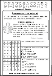 Anúncio Trabalhando com anúncio