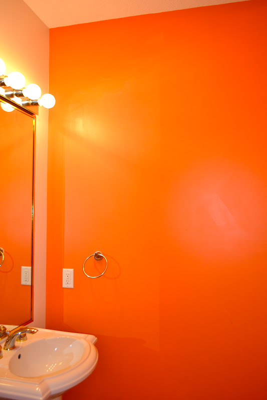 Life Home At 2102 Good Bye Orange Powder Room Just Too Much Citrus