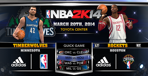 NBA 2K14 Official Roster Update - March 20th, 2014