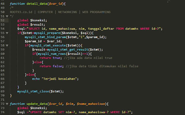 CRUD PHP Procedural Style