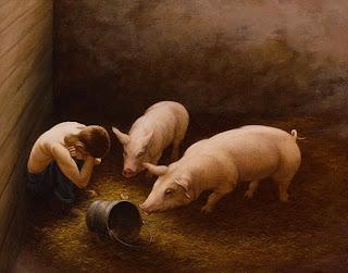 prodigal son with pigs