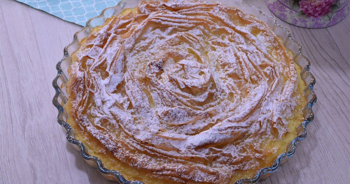tarta flor de flan y masa filo la cocina de mesilda la flor de la canela