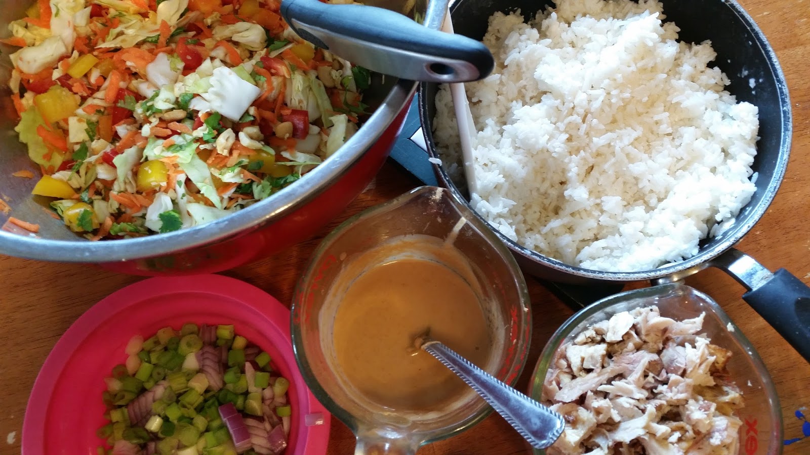 Fit Fuel Thai Cashew Coconut Rice with Ginger Peanut Sauce
