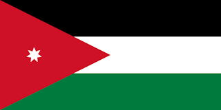 Bendera Negara Yordania di Kawasan Timur Tengah