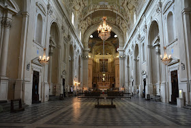 Inside the church of Santa Maria del Carmine 