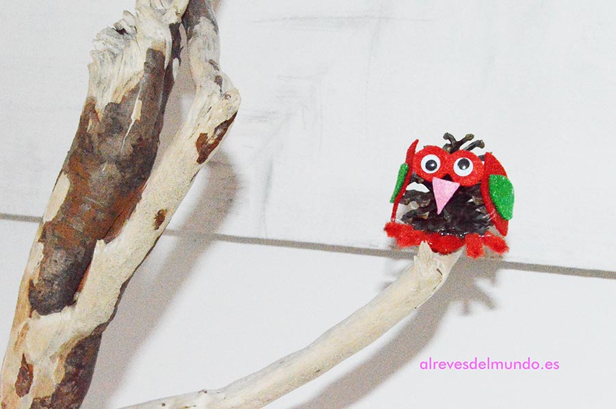 buho-fieltro-manualidades-niños-otoño