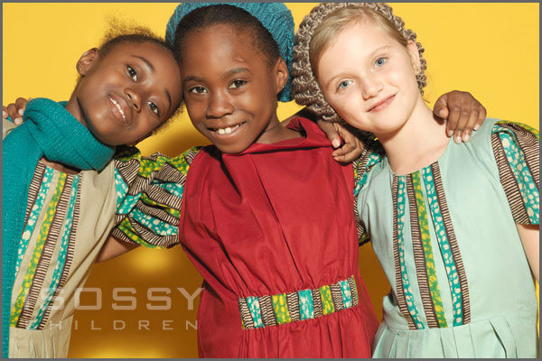 The concept for Isossy Children is using African and Asian textile influences