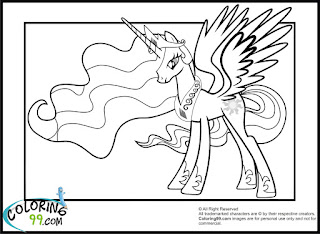 My Little Pony Princess Celestia Coloring Pages | Team colors