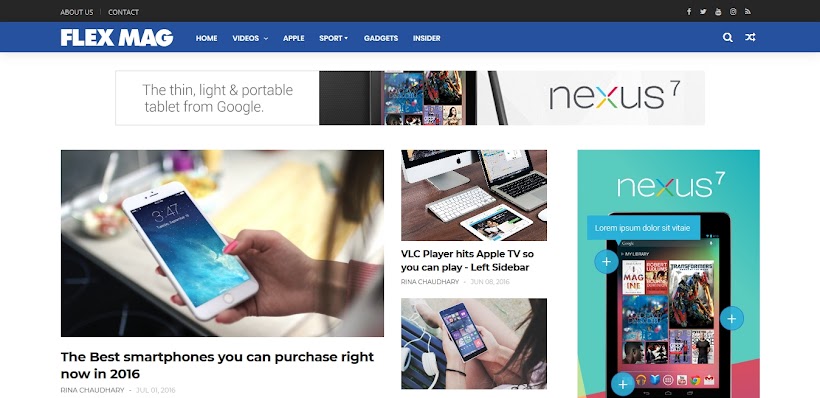 FlexMag Free Blogger Template