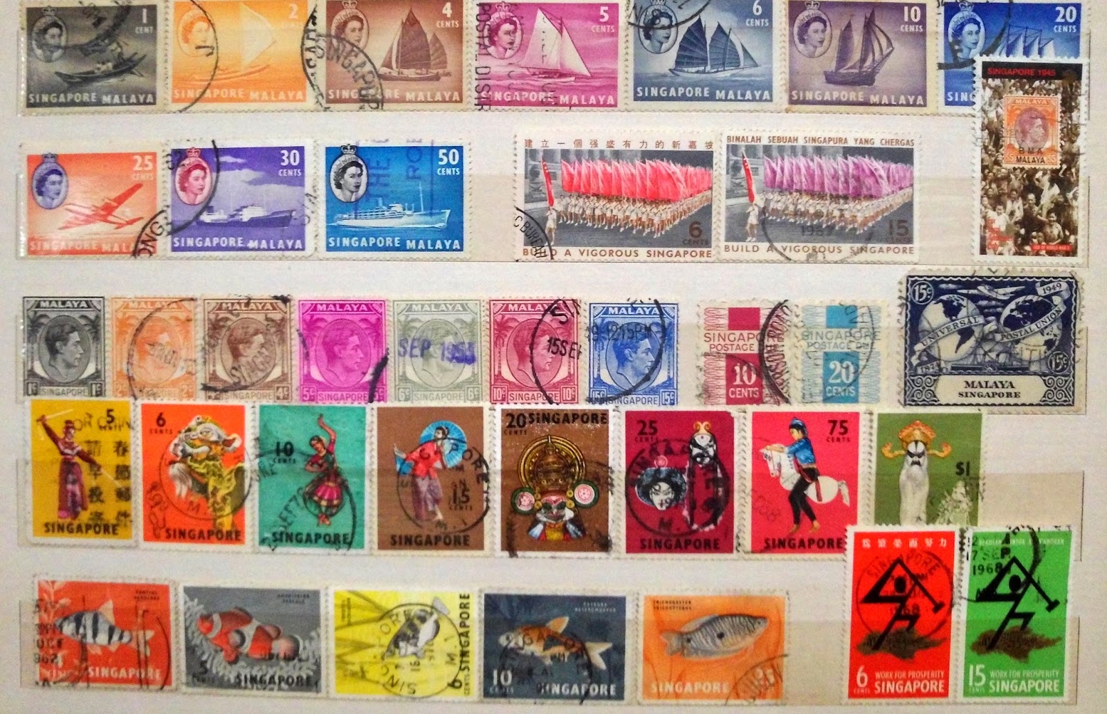 SG PASTIME Singapore Favourite Pastime Blog Singapore Stamps (Part 1