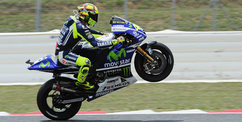 Rossi Tekad Lebih Keras Lawan Marquez-Lorenzo Rossi Tekad Lebih Keras Lawan Marquez-Lorenzo