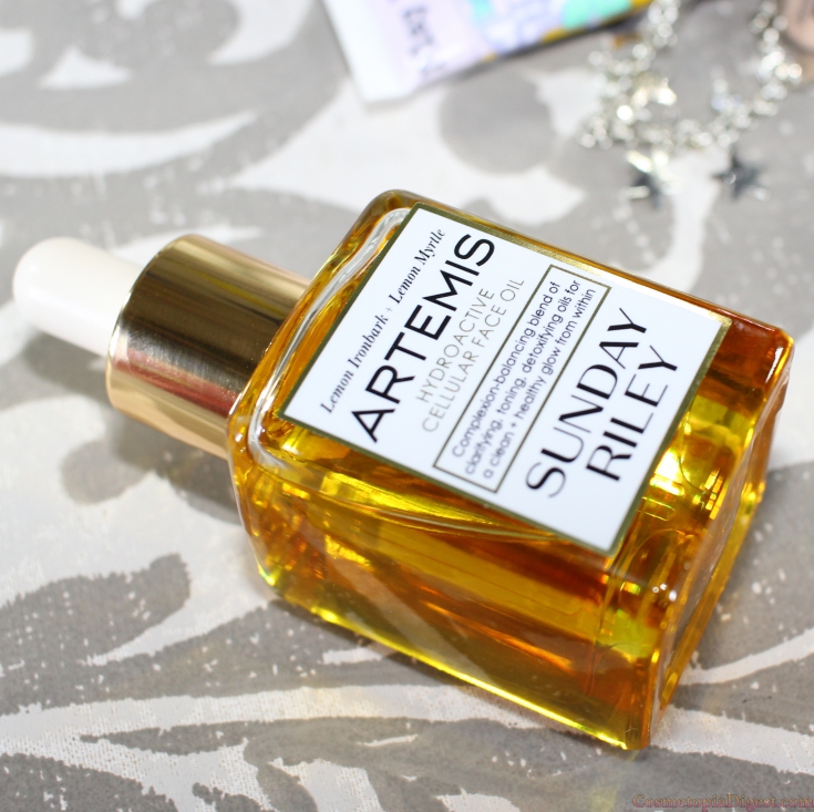 Review of Sunday Riley Artemis Hydroactive Cellular Face Oil, for oily or combination, acne-prone skin.