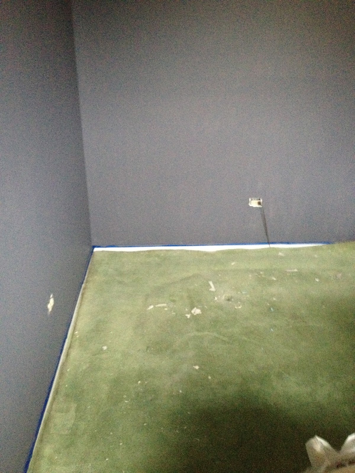 General Splendour Ugly carpet gone I painted underlayment to look