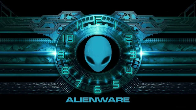 Alienware Sci-Fi Clock Free Animated Screensaver.