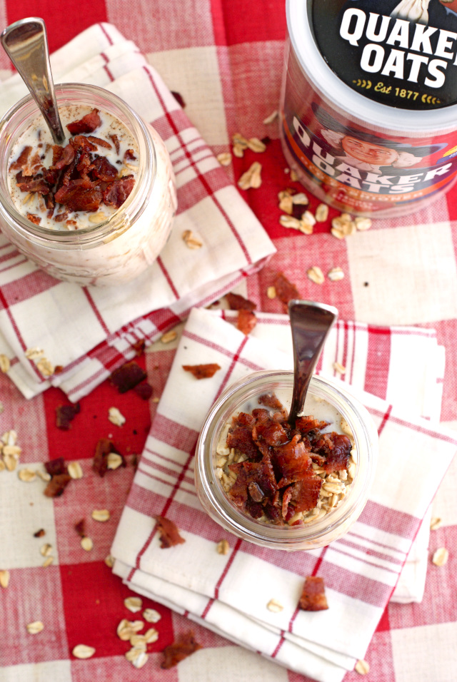 Maple Bacon Overnight Oats from The Two Bite Club
