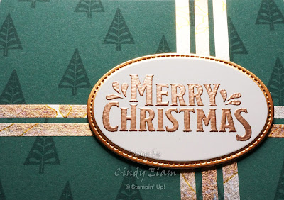 Merry Mistletoe, Stampin' Up!, Christmas Card, Hand Stamped