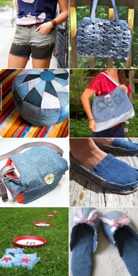 33 Clever Ways to Reuse Denim Jeans - DIY Craft Projects