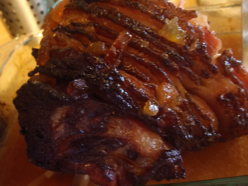 Toronto Bites Marmalade Glazed Easter Ham with Orange Tea Sauce