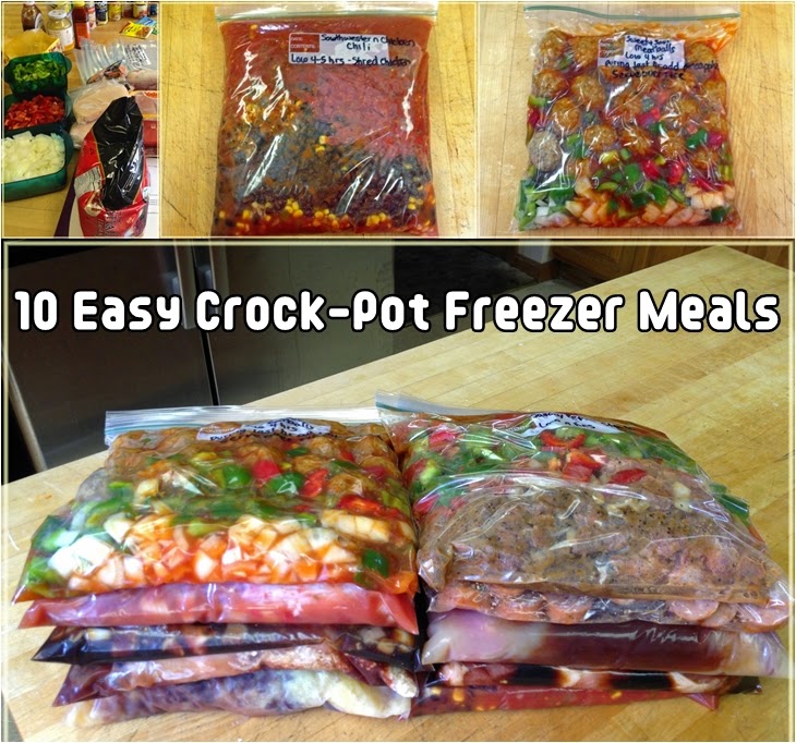 10 Easy Crock-Pot Freezer Meals 10 Easy Crock-Pot Freezer Meals