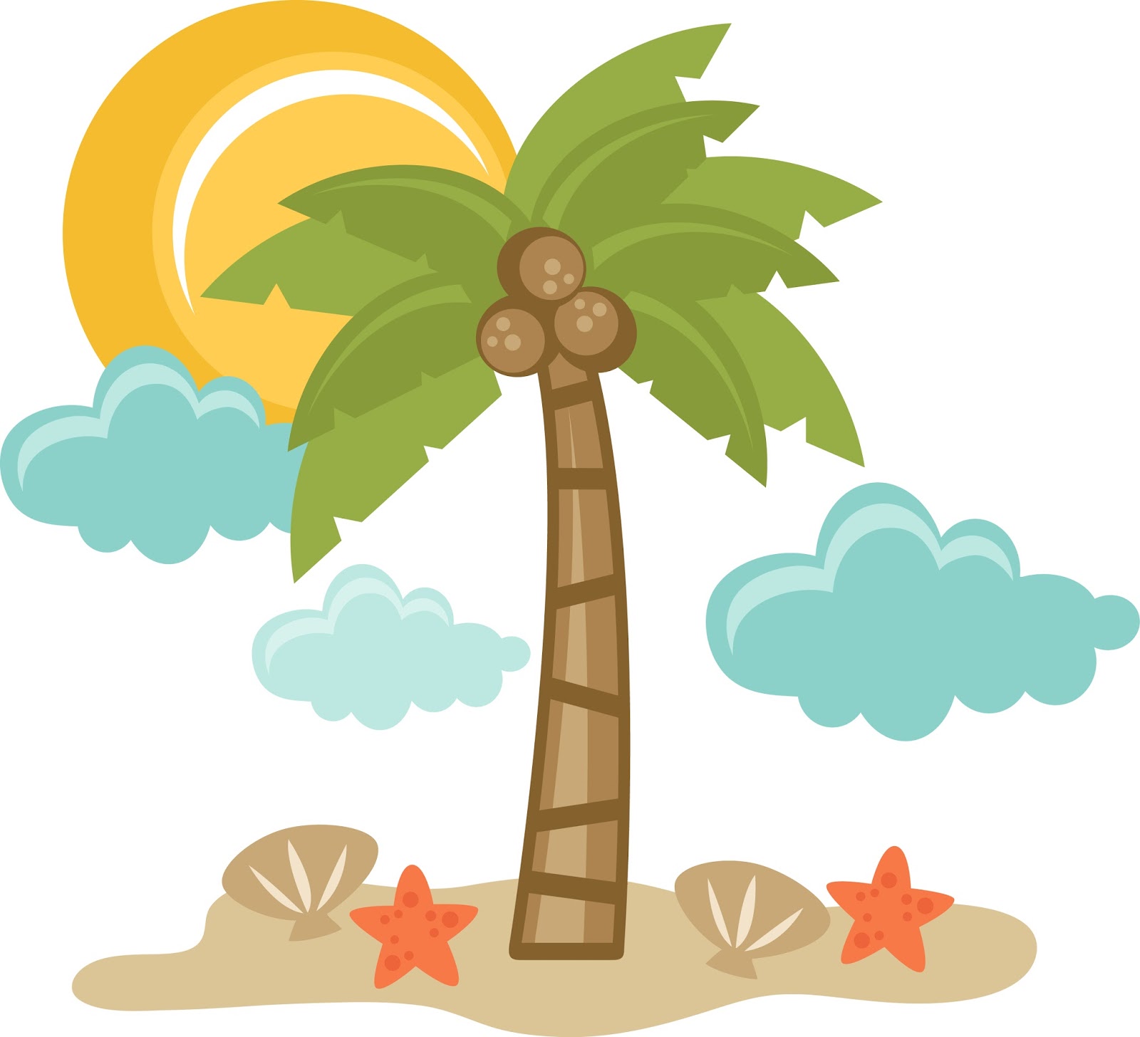 clipart palm tree beach - photo #35