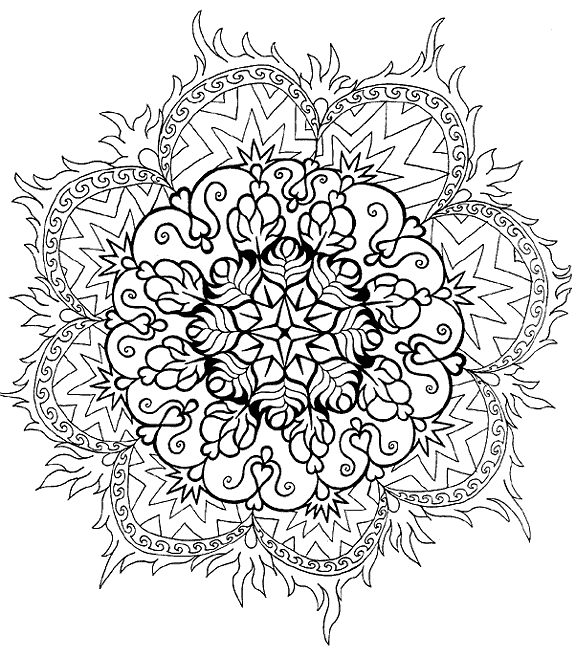 mandala coloring pages complicated cyst - photo #16
