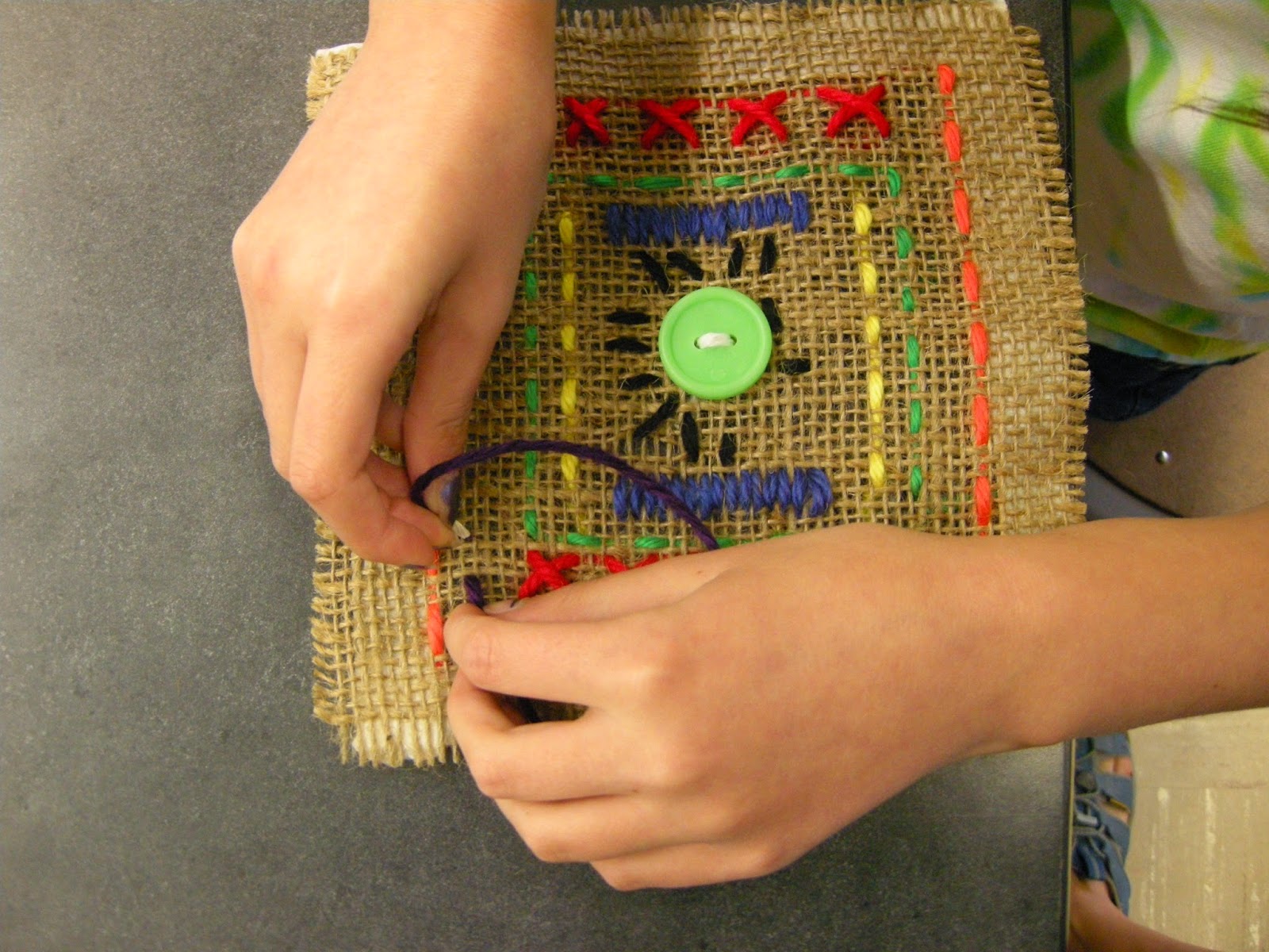 Zilker Elementary Art Class 4th Grade Sewing