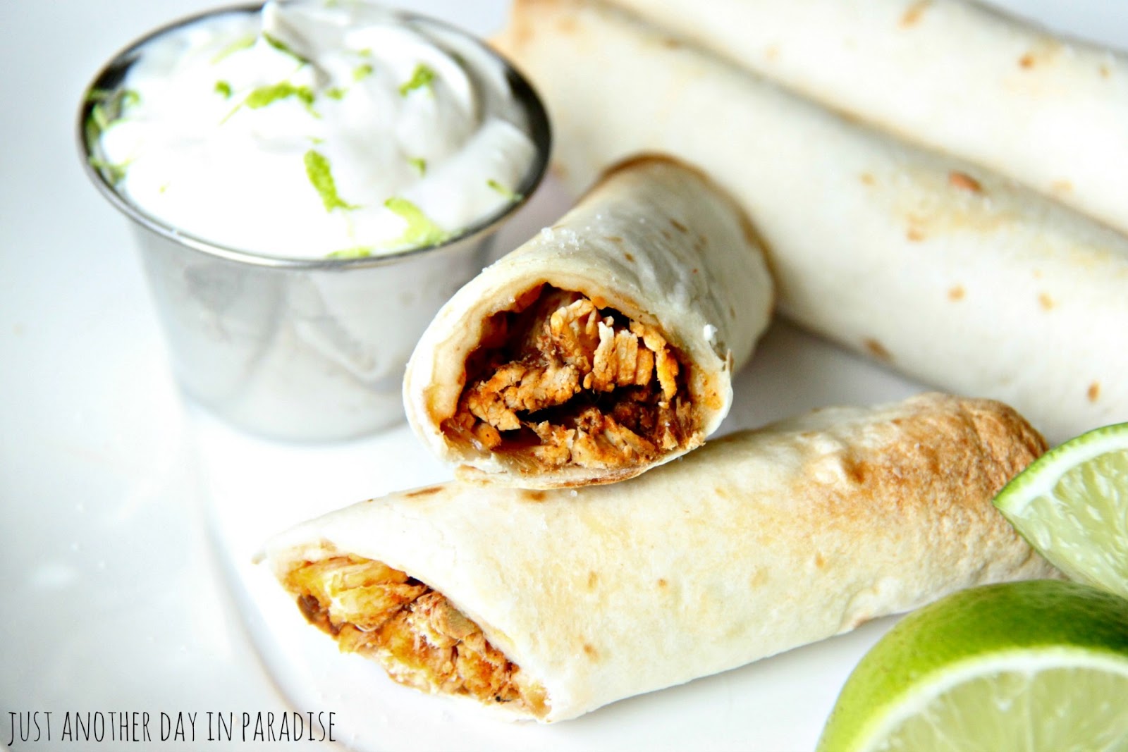 Larissa Another Day: Baked Chipotle Chicken Taquitos